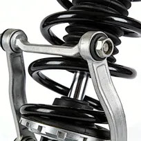 Close-up of Toyota suspension part showing bushings and mounting points